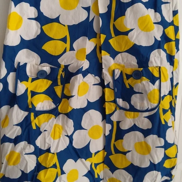 MINI BODENđź’ĄNwotđź’ĄBlue Floral Dress w/ White & Yellow Flowers - Picture 2 of 5